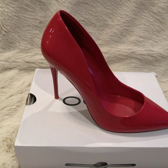 Aldo Pumps Heels Red Patient Leather - Picture 9 of 14